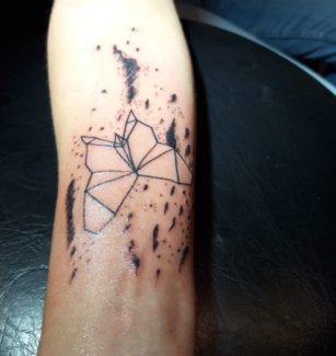 Papillon ébauche tatoo
