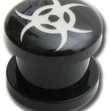 Plug acrylique vissable biohazard phospho